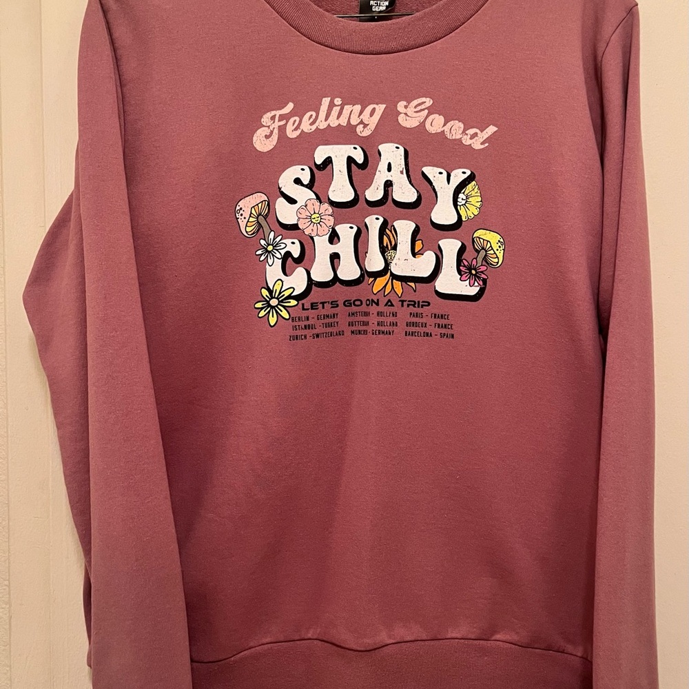 Stay Chill Women's Pink Sweater